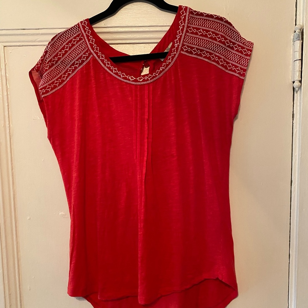 Lucky Brand Embroidered Top